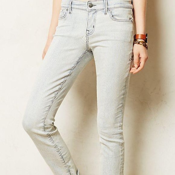 Anthropologie Pants - Anthropologie Lily Railroad Stripe Jeans 28